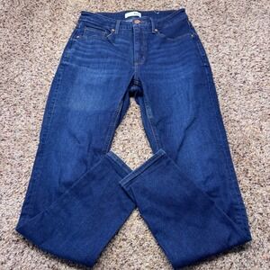 LOFT Curvy Skinny Jeans Dark‎ Wash Women Size 6 28x28